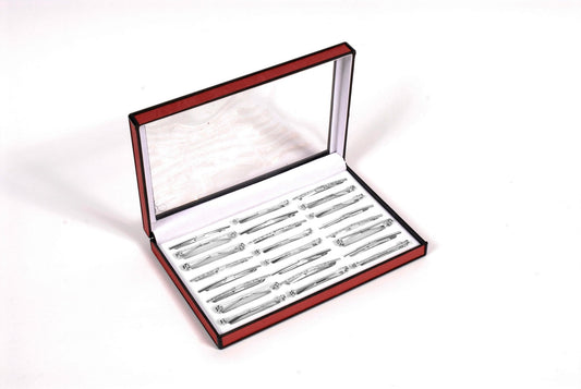 Vittorio Vico Collar Bars in Presentation Box: 24 Pack - Suits You Sir - Gold - Plain