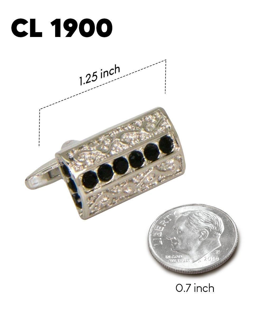Vittorio Vico Colorful Classic Bar Cufflinks: CL19XX Series - Suits You Sir - CL 1900 -
