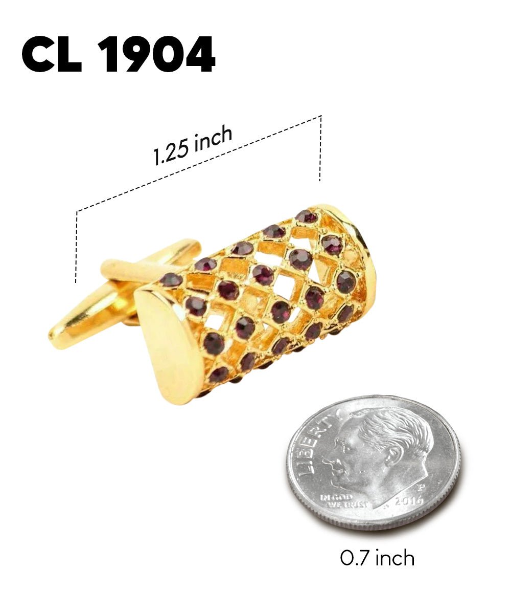 Vittorio Vico Colorful Classic Bar Cufflinks: CL19XX Series - Suits You Sir - CL 1904 -