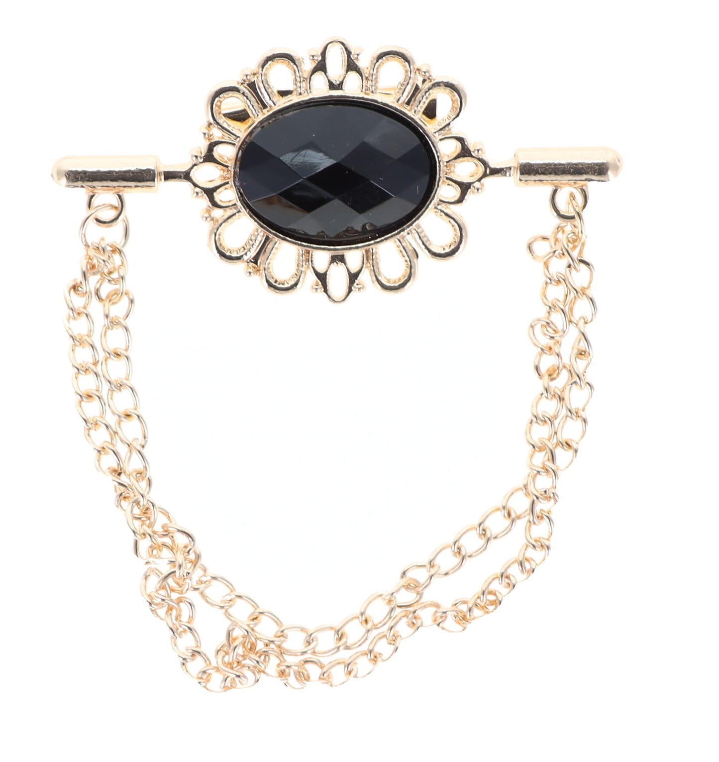 Vittorio Vico Men's Design Brooch in Gift Box - Suits You Sir - Black Mirror -