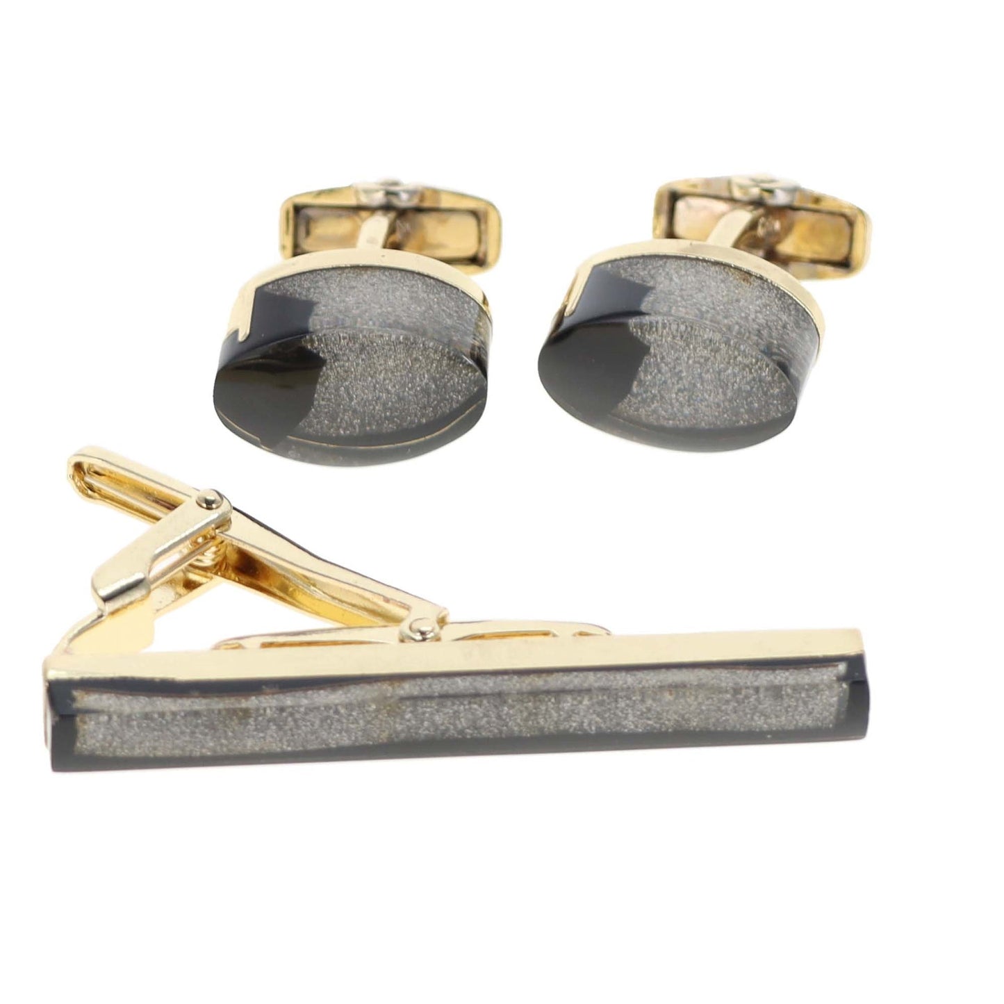 Vittorio Vico Men's Enamel Cufflink & Tie Bar Set in Gift Box - Suits You Sir - CE015 -