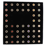 Vittorio Vico Men's Tie Tacks on Presentation Board: 24 Pack - Suits You Sir - Gold Flower -