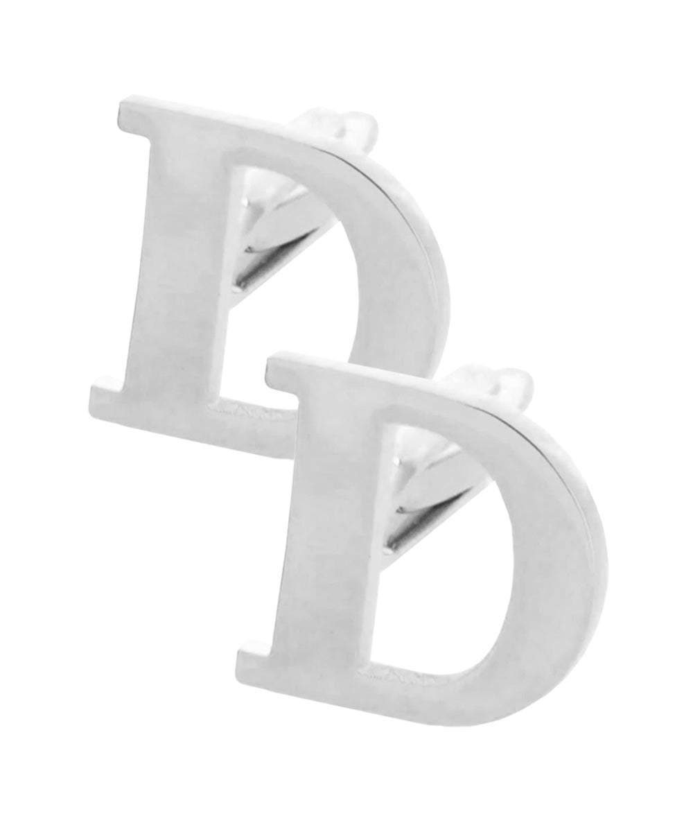 Vittorio Vico Plain Initial Cufflinks in Gift Box - Suits You Sir - Silver - D