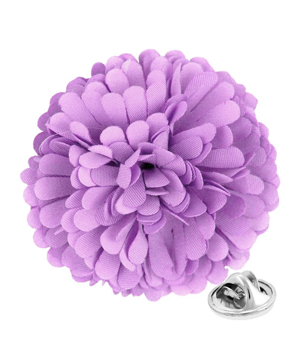 Vittorio Vico Unisex Carnation Flower Lapel Pin - Suits You Sir - Lavender -