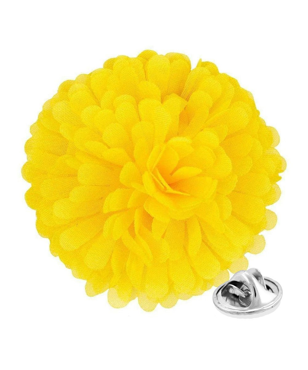 Vittorio Vico Unisex Carnation Flower Lapel Pin - Suits You Sir - Maize -