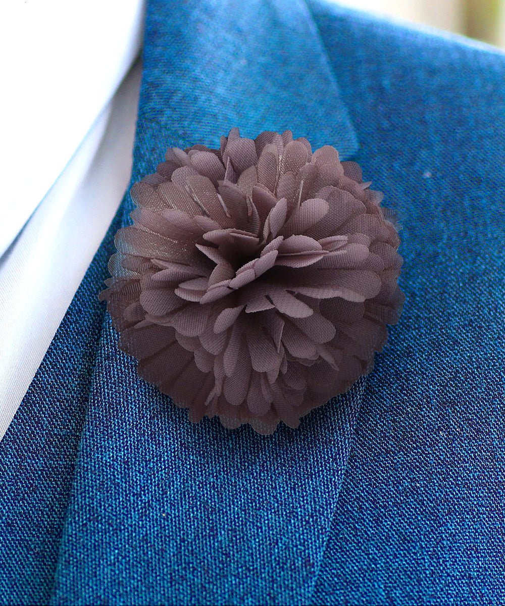 Vittorio Vico Unisex Carnation Flower Lapel Pin - Suits You Sir - Mauve -
