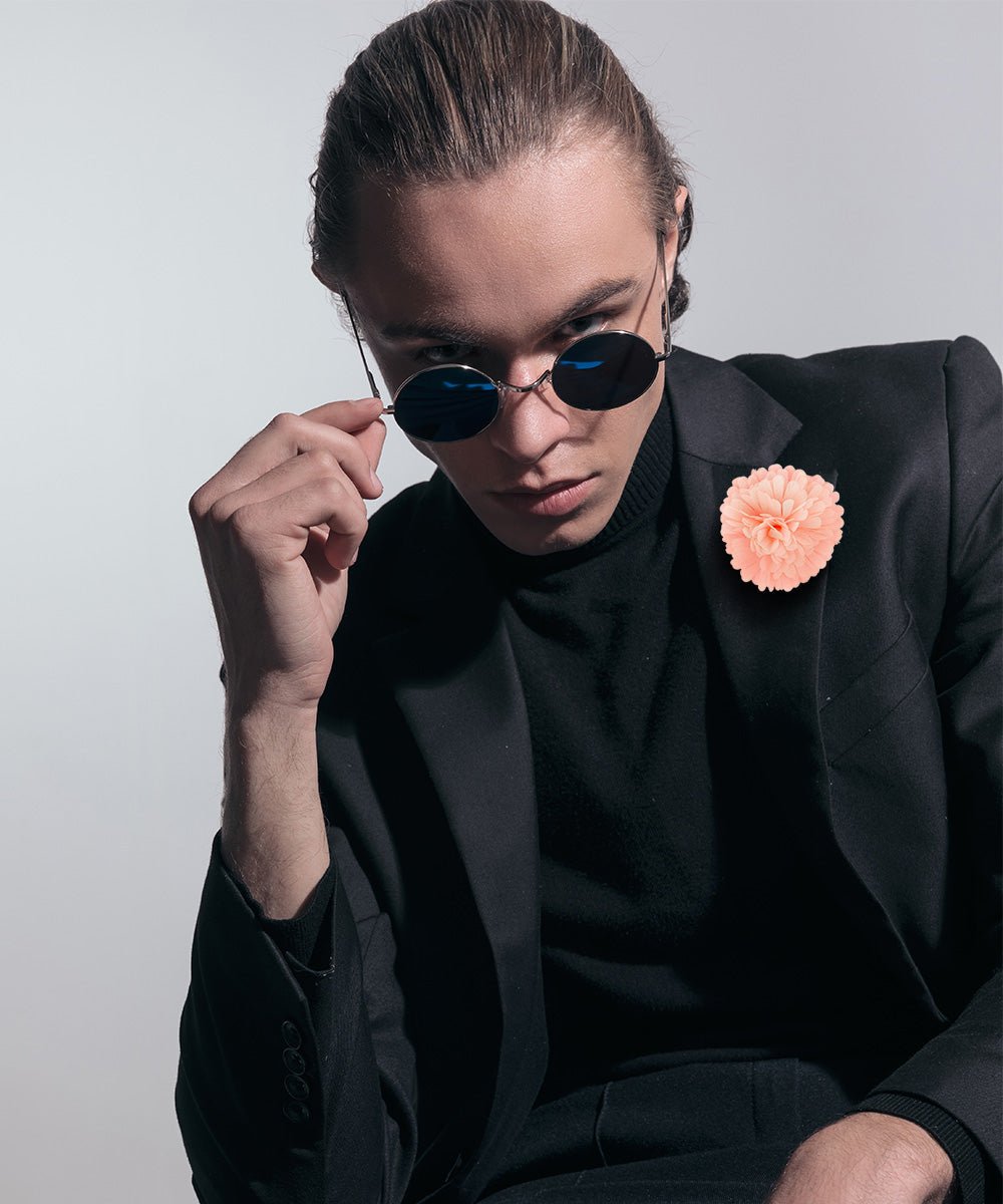 Vittorio Vico Unisex Carnation Flower Lapel Pin - Suits You Sir - Pink -