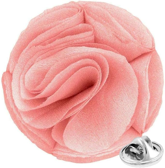 Vittorio Vico Unisex Rose Flower Lapel Pin - Suits You Sir - Pink -