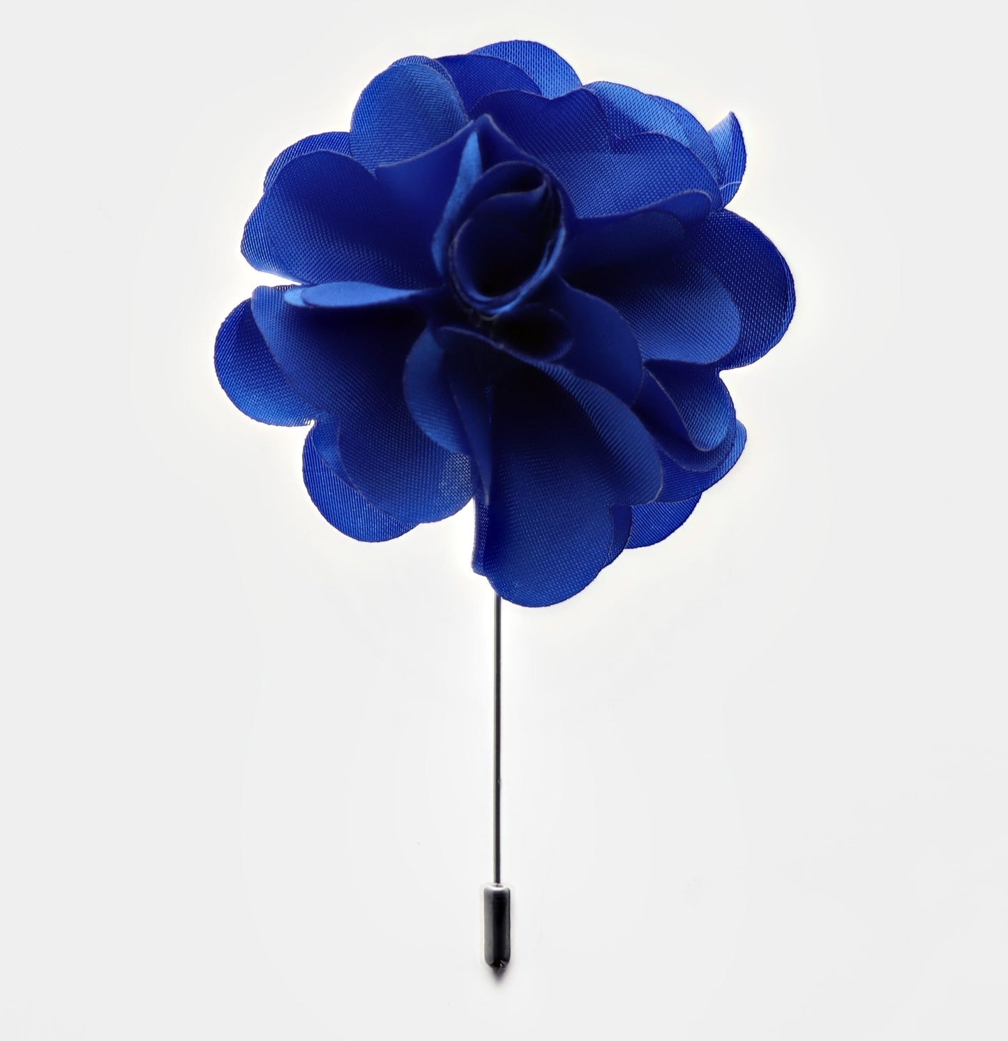 Vittorio Vico Unisex Satin Stick Flower Lapel Pin - Suits You Sir - Royal Blue -