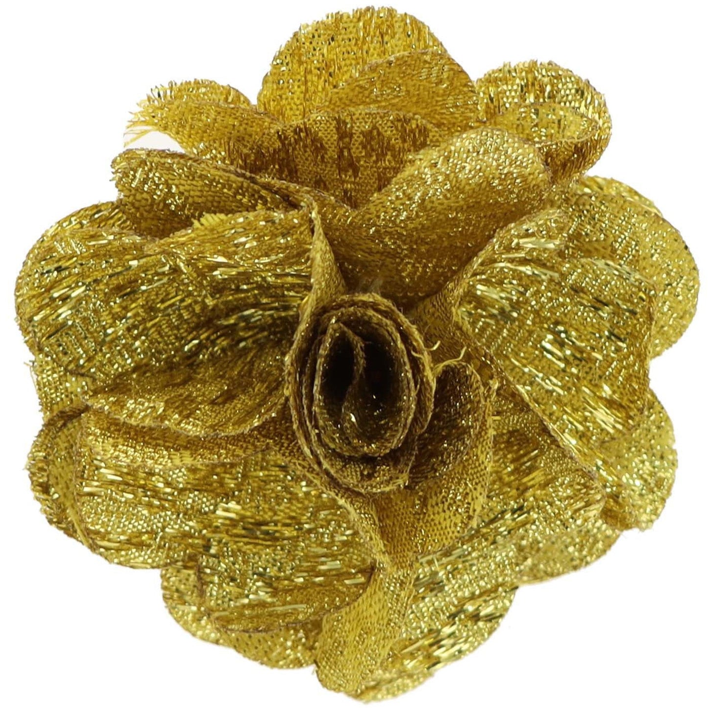 Vittorio Vico Men's Formal Metallic Lapel Pin: Flower Pin Suit Accessories Pins for Suit or Tuxedo by Classy Cufflinks - 169-metallic-gold - Classy Cufflinks
