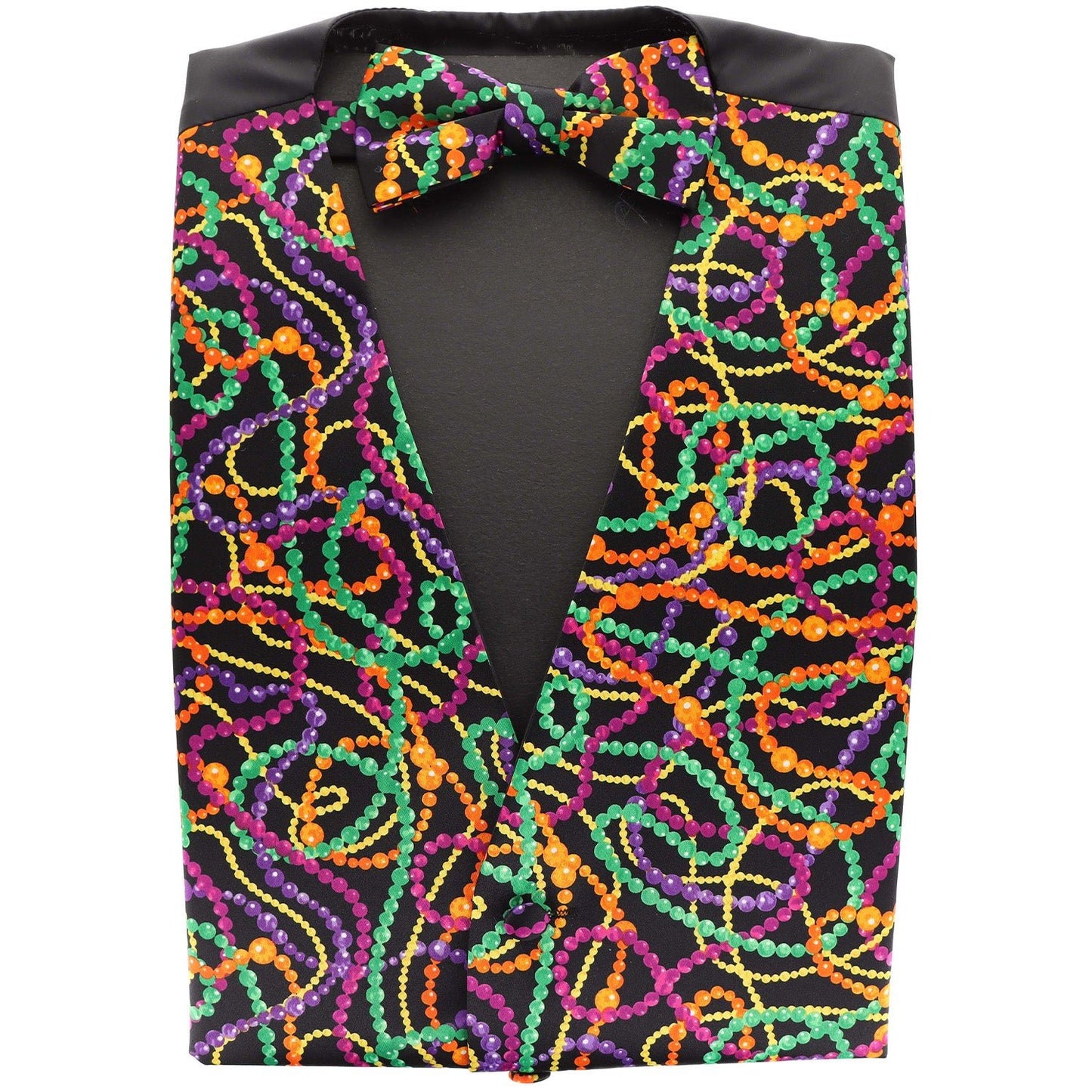 Vittorio Farina Mardi Gras Vest & Bow Tie ONLY Ver 2. by Classy Cufflinks - vestB_mardi_BB_Mardi #4_S - Classy Cufflinks
