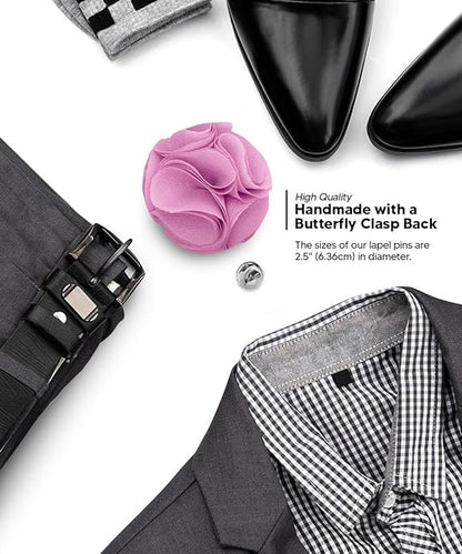 Vittorio Vico Unisex Rose Flower Lapel Pin
