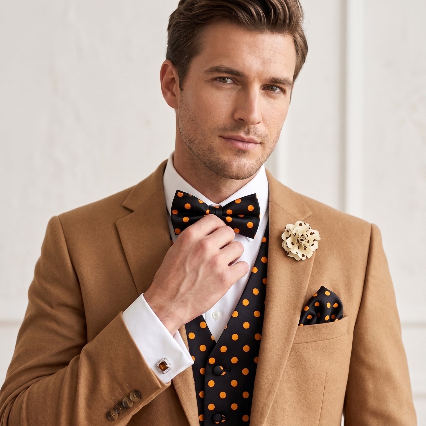 Polka Dot Gentleman Bundle (Black and Gold Polka Dot)