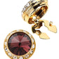 Vittorio Vico  Men's Crystal Colorstone Button Cover