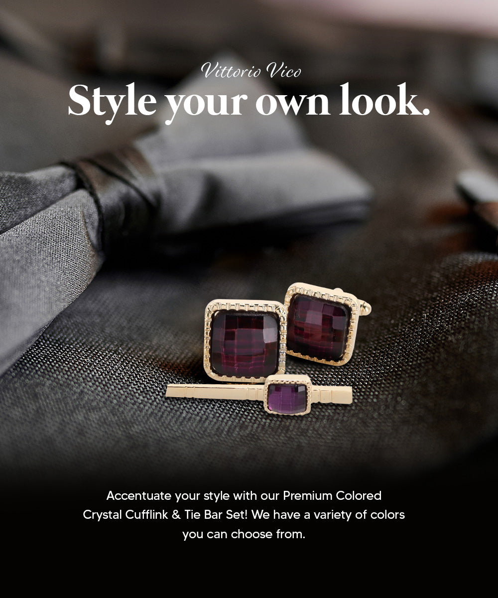 Men's Cufflink & Tie Bar Set | Vittorio Vico