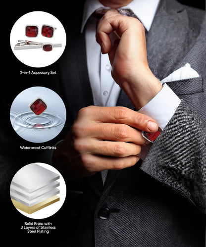 Men's Cufflink & Tie Bar Set | Vittorio Vico