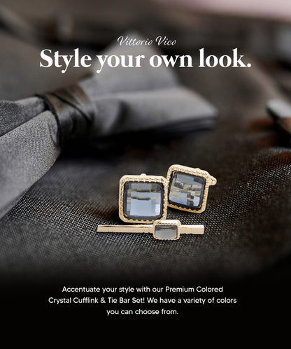Men's Cufflink & Tie Bar Set | Vittorio Vico