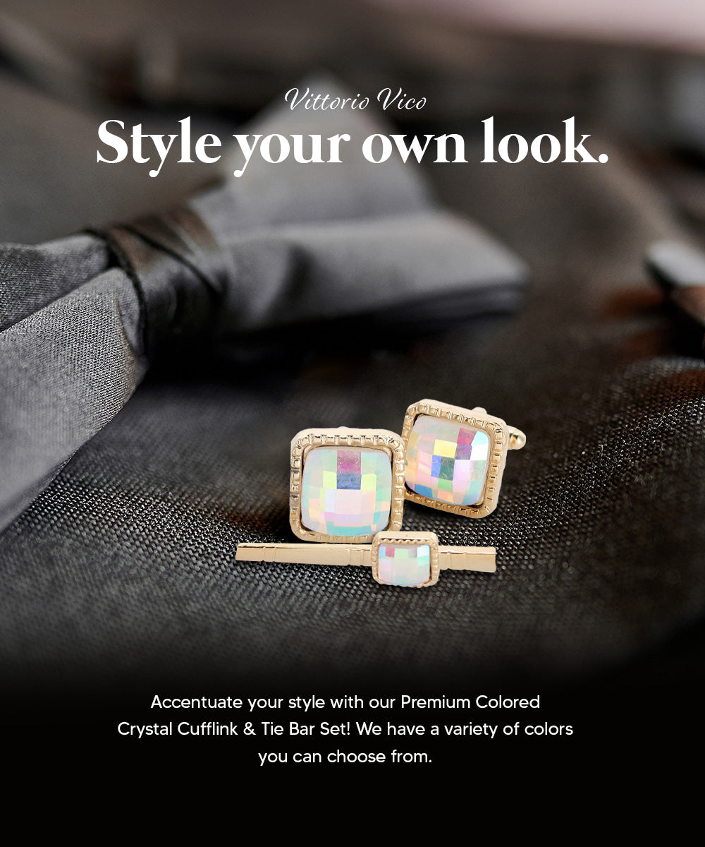 Men's Cufflink & Tie Bar Set | Vittorio Vico