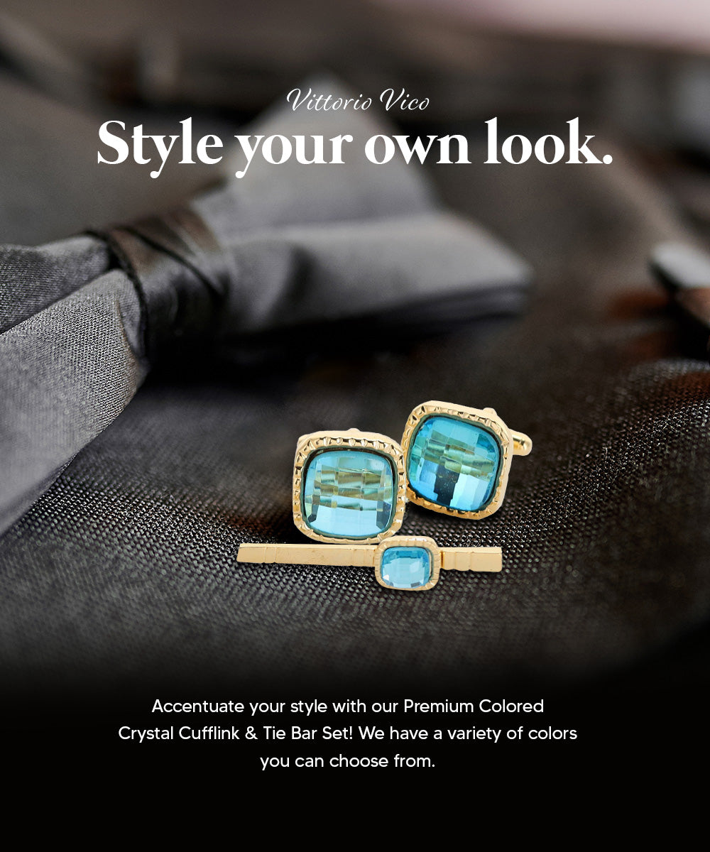 Men's Cufflink & Tie Bar Set | Vittorio Vico