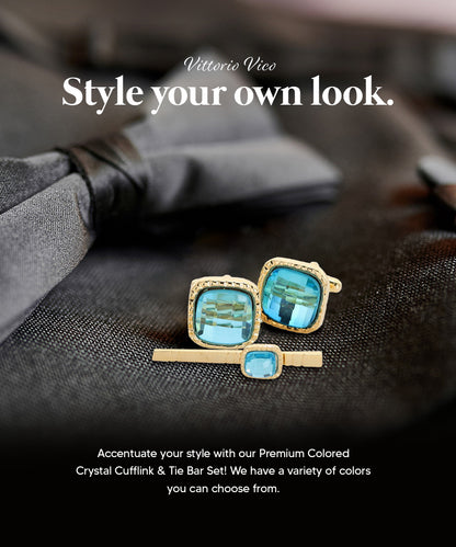 Men's Cufflink & Tie Bar Set | Vittorio Vico