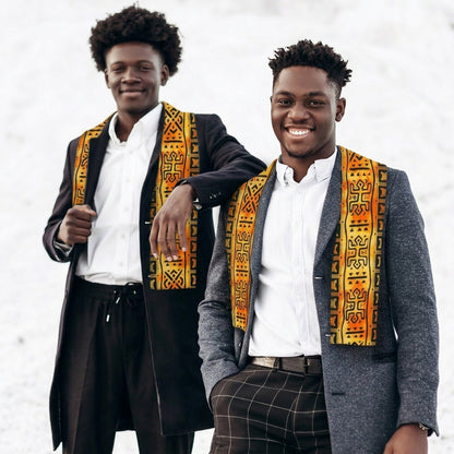Vittorio Farina Mens' Kente Satin Scarf