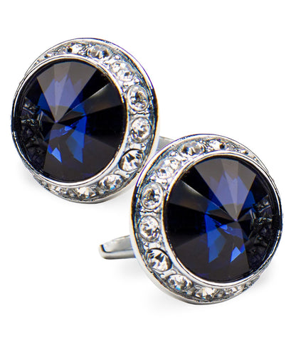 Vittorio Vico Large Bling Colorstone Cufflinks: CL15XX Series
