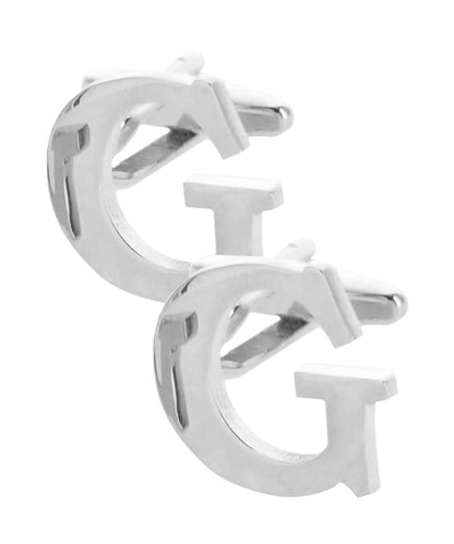Vittorio Vico Plain Initial Cufflinks in Gift Box