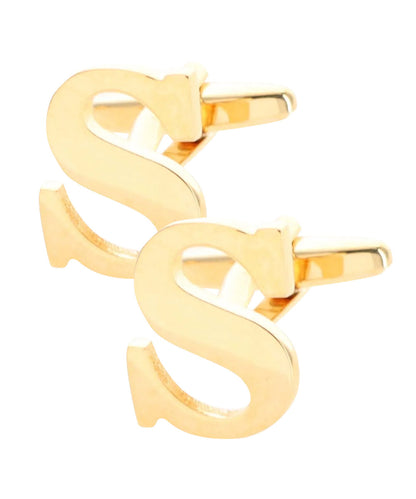 Vittorio Vico Plain Initial Cufflinks in Gift Box