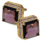 Vittorio Vico Large Big Square Crystal Colorstone Cufflinks: CL 70XX Series