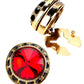 Vittorio Vico  Men's Crystal Colorstone Button Cover