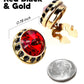 Vittorio Vico  Men's Crystal Colorstone Button Cover