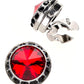 Vittorio Vico  Men's Crystal Colorstone Button Cover