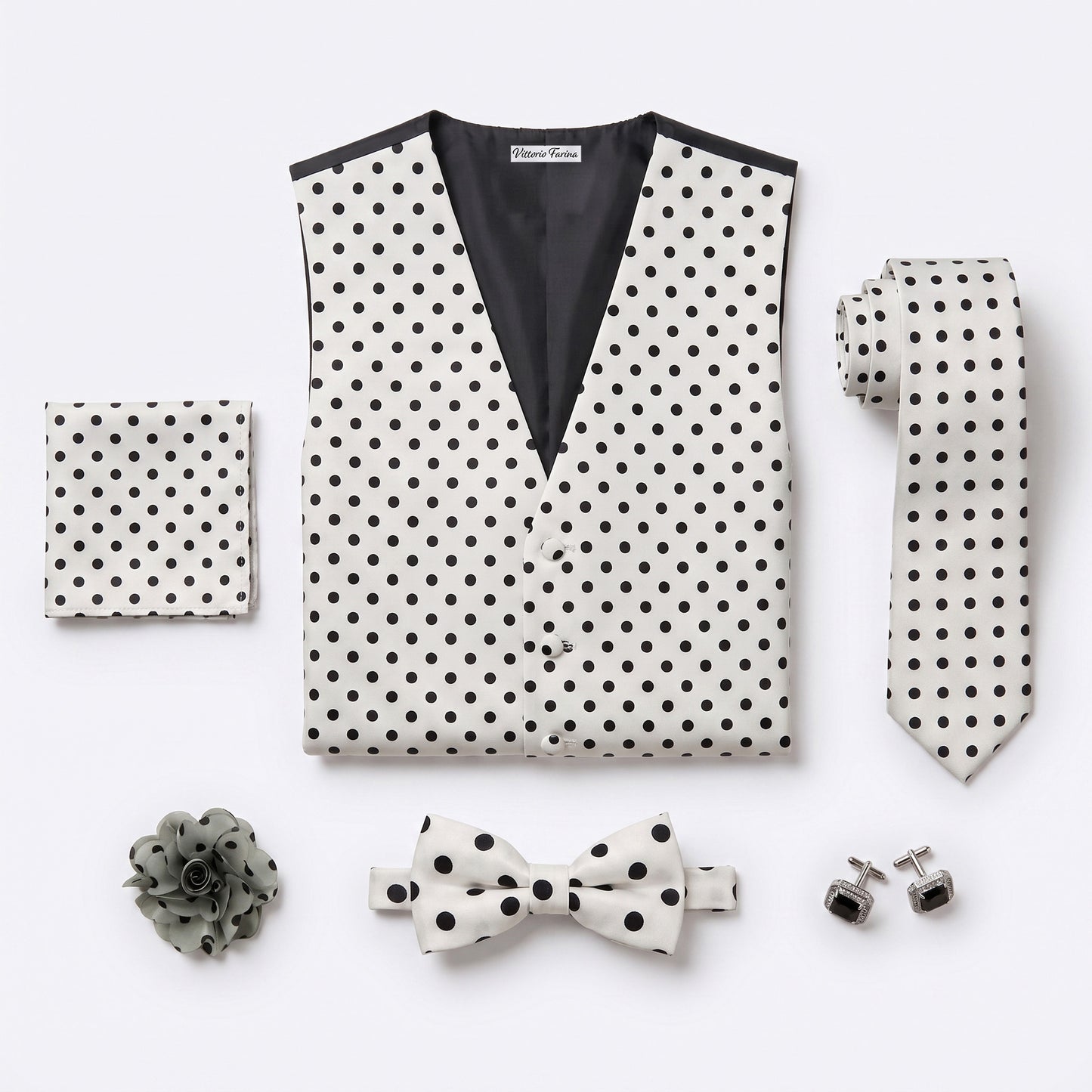Polka Dot Gentleman Bundle (White and Black Polka Dot)