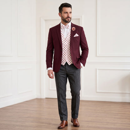 Polka Dot Gentleman Bundle (White and Red Polka Dot)