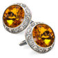 Vittorio Vico Large Bling Colorstone Cufflinks: CL15XX Series