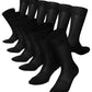 Vittorio Farina Men's Ribbed Shear Nylon Anklet Dress Socks - ank - black - s3 - 12 - Classy Cufflinks