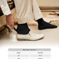 Vittorio Farina Men's Ribbed Shear Nylon Anklet Dress Socks - ank - black - s3 - 12 - Classy Cufflinks