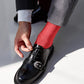 Vittorio Farina Men's Ribbed Shear Nylon Anklet Dress Socks - ank - charcoal - 12 - Classy Cufflinks