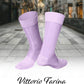 Vittorio Farina Men's Ribbed Shear Nylon Anklet Dress Socks - ank - lavender - 12 - Classy Cufflinks