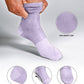 Vittorio Farina Men's Ribbed Shear Nylon Anklet Dress Socks - ank - lavender - 12 - Classy Cufflinks