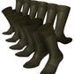 Vittorio Farina Men's Ribbed Shear Nylon Anklet Dress Socks - ank - olive - 12 - Classy Cufflinks