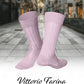 Vittorio Farina Men's Ribbed Shear Nylon Anklet Dress Socks - ank - pink - 12 - Classy Cufflinks
