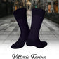 Vittorio Farina Men's Ribbed Shear Nylon Anklet Dress Socks - ank - purple - 12 - Classy Cufflinks