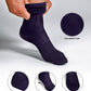 Vittorio Farina Men's Ribbed Shear Nylon Anklet Dress Socks - ank - purple - 12 - Classy Cufflinks