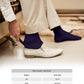 Vittorio Farina Men's Ribbed Shear Nylon Anklet Dress Socks - ank - purple - 12 - Classy Cufflinks