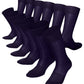 Vittorio Farina Men's Ribbed Shear Nylon Anklet Dress Socks - ank - purple - 12 - Classy Cufflinks