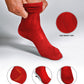 Vittorio Farina Men's Ribbed Shear Nylon Anklet Dress Socks - ank - red - 12 - Classy Cufflinks