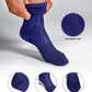 Vittorio Farina Men's Ribbed Shear Nylon Anklet Dress Socks - ank - royal - 12 - Classy Cufflinks