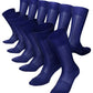 Vittorio Farina Men's Ribbed Shear Nylon Anklet Dress Socks - ank - royal - 12 - Classy Cufflinks