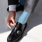 Vittorio Farina Men's Ribbed Shear Nylon Anklet Dress Socks - ank - silver - grey - 12 - Classy Cufflinks